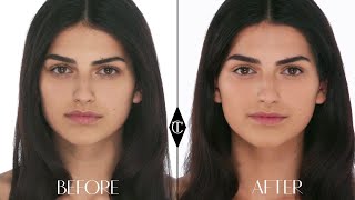 How to apply foundation to normaltired skin Charlotte Tilbury Magic Foundation Makeup Tutorials [upl. by Eelsha]