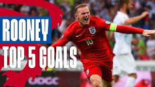 Wayne Rooneys Best Goals  Unstoppable Volley Against Russia  Top 5  England [upl. by Bernadette768]