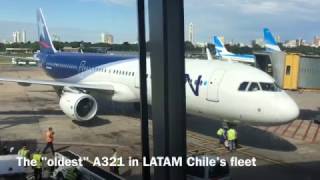 Buenos Aires  Santiago LATAM Airbus A321 [upl. by Ahsenrat822]