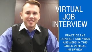 VIRTUAL MOCK JOB INTERVIEW VR  practice eye contact and answers [upl. by Tracee570]