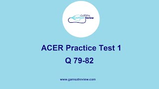 GAMSAT Green Booklet  Practice Test 1 Q7982 [upl. by Tankoos332]