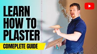 Plastering A Wall For Beginners  FULL PROCESS FROM START TO FINISH [upl. by Sokul]