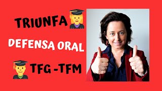 CONSEJOS para la DEFENSA del TFG TFM [upl. by Merat]