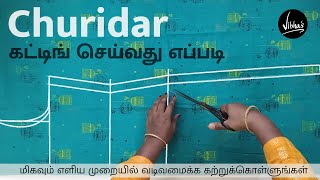 Easy amp simple Chudithar cutting and stitching in Tamil 1  Churidhar Top cutting  Vibha’s Fashion [upl. by Aidyn]