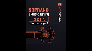 Soprano ukulele tuning  High G Online Ukulele Tuner [upl. by Frentz]