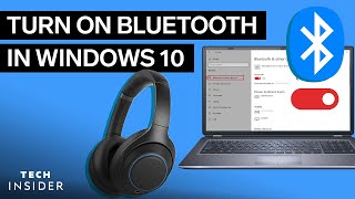 How To Turn Bluetooth On In Windows 10 [upl. by Anielram]