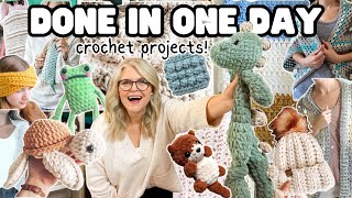 25 DONE in a DAY CROCHET Projects  YOU CAN FINISH in 1 DAY [upl. by Barrow639]