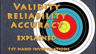 Validity reliability and accuracy explained [upl. by Icaj263]