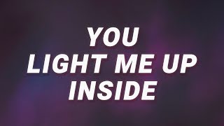 Becky G  You light me up inside LYRICS  Shower [upl. by Nuhsed]