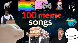 100 meme songs with real names [upl. by Rimidalb66]