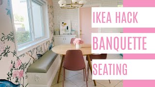 DIY Banquette Seating Ikea Hack [upl. by Dnalro829]